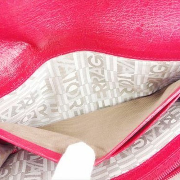 Salvatore Ferragamo Wallet Purse Ganchini Pink Woman Authentic Used E1340 - Picture 6 of 8